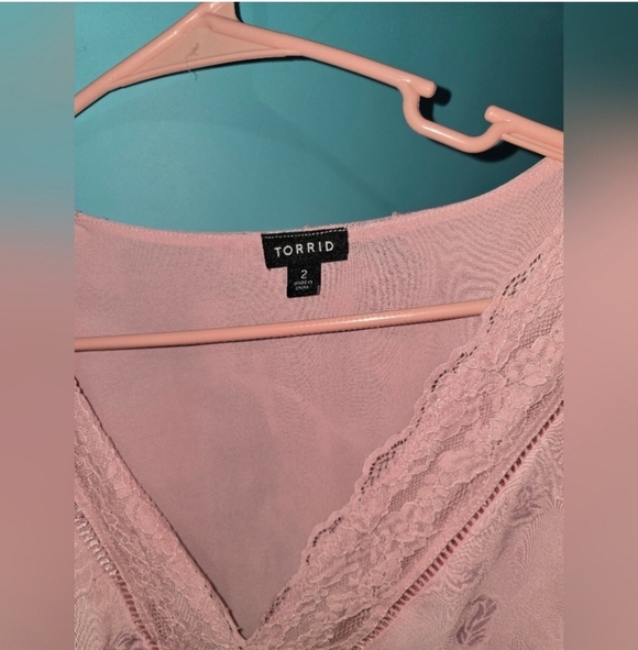 🍁🍂Nwot Torrid 2x Babydoll Clip Floral Long Sleeve Top - Picture 4 of 6